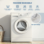 wash precautions of luck charm print waterproof mattress protector