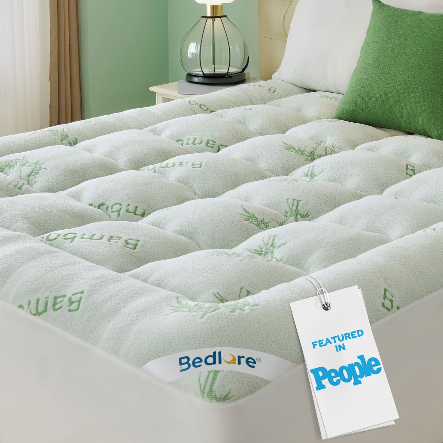 Bedlore® Matratzenauflage mit 3D-Füllung aus Bambusgewebe