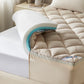 construct with premium memory foam, beige