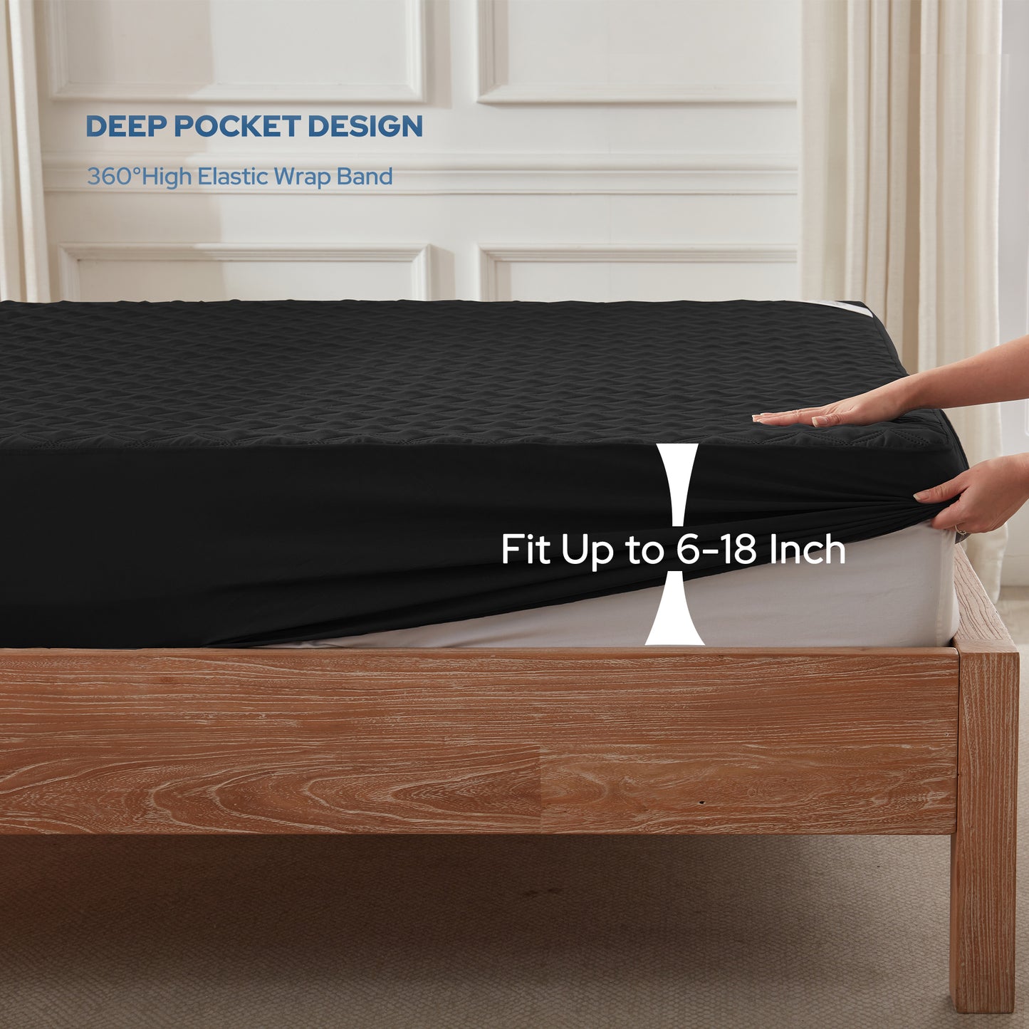 Bedlore® Skin-Friendly Waterproof Mattress Protector with Deep Pocket