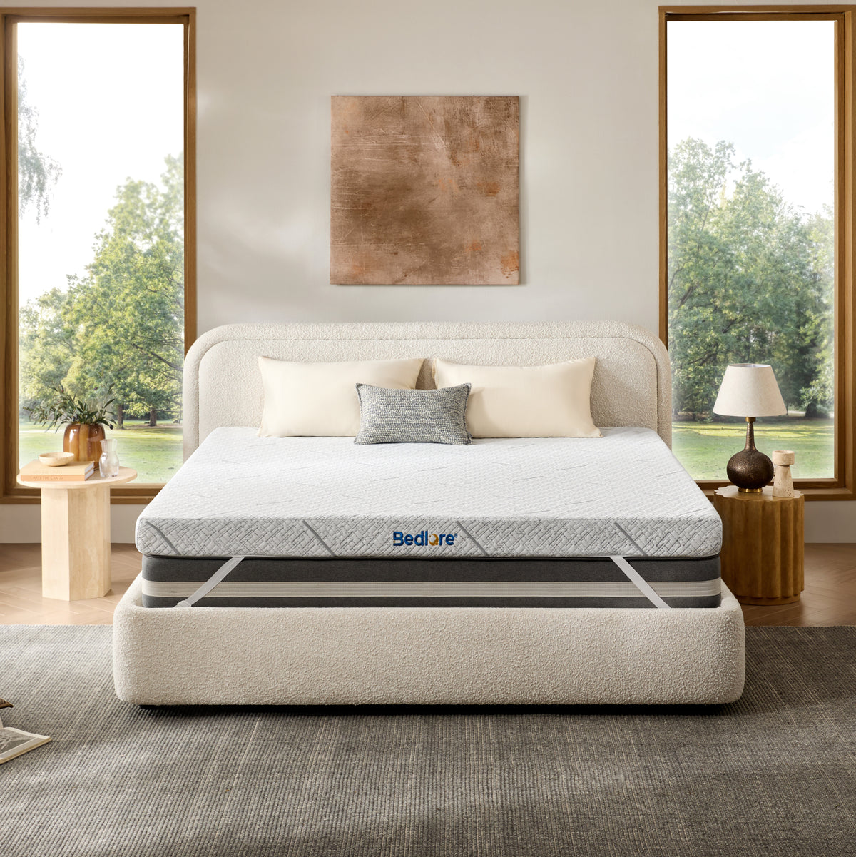 Bedlore® Medium-Firm Memory Foam Mattress Topper Pad, 3 Inch