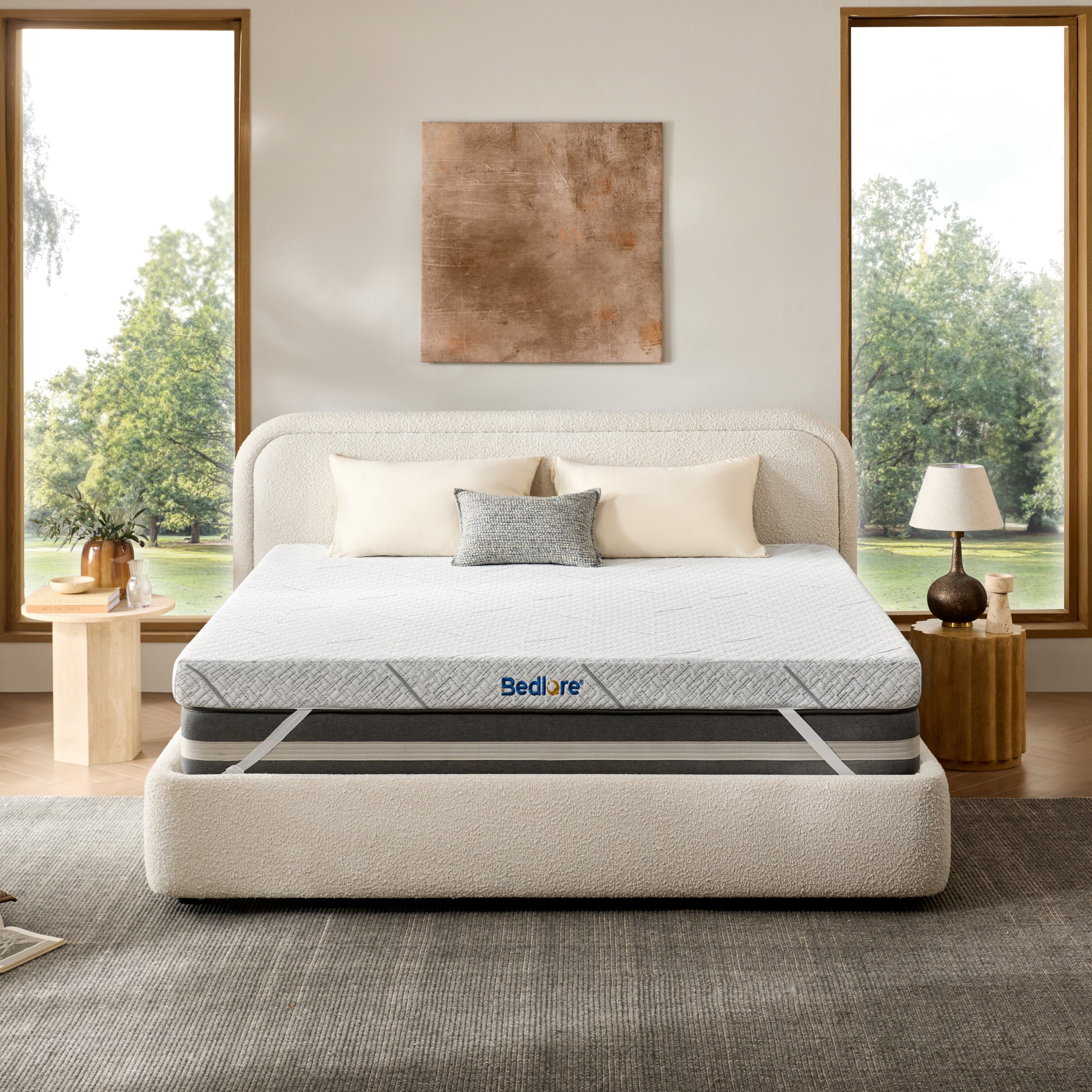 Bedlore® Medium-Firm Memory Foam Mattress Topper Pad, 3 Inch