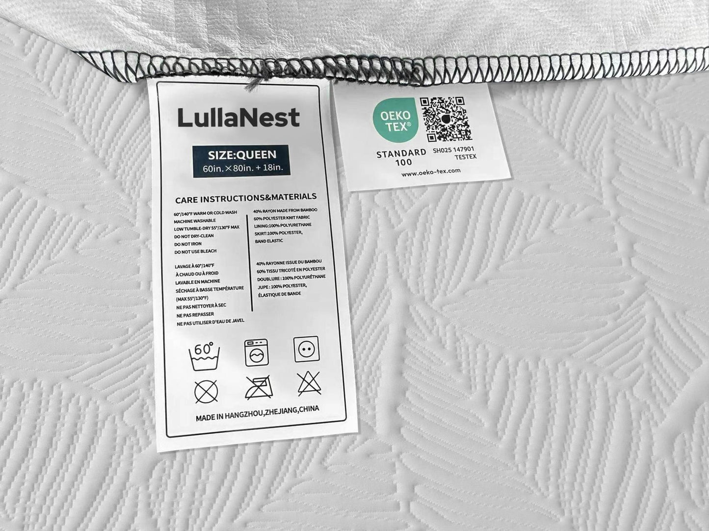 LullaNest™ Bordered Bed Sheet