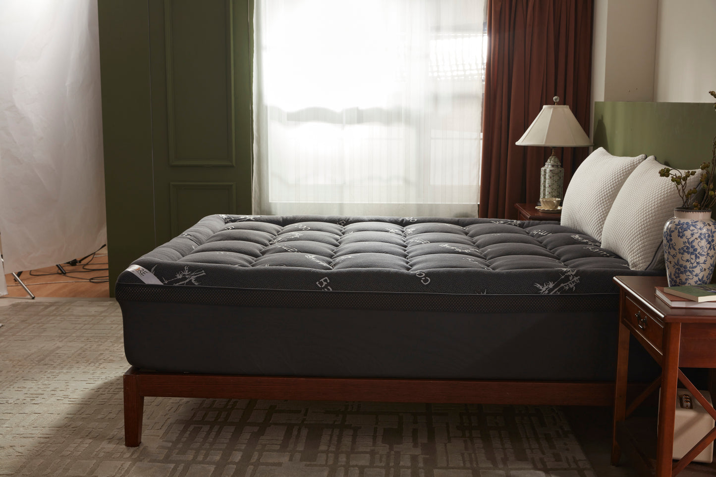 Bedlore®  4''  Bamboo Cooling Mattress Topper | Memory Foam Topper