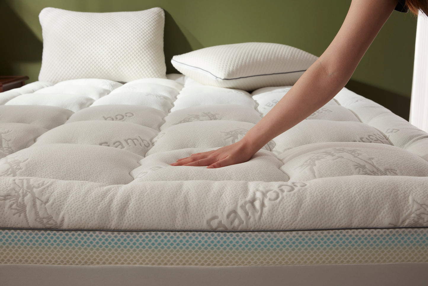 Bedlore®  4''  Bamboo Cooling Mattress Topper | Memory Foam Topper