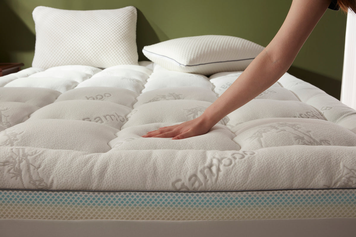Bedlore®  4''  Bamboo Cooling Mattress Topper | Memory Foam Topper