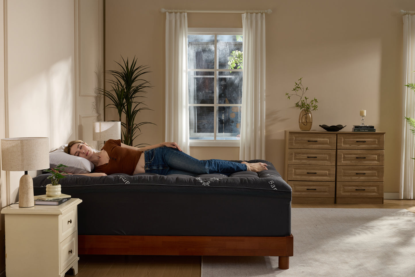 Bedlore®  4''  Bamboo Cooling Mattress Topper | Memory Foam Topper
