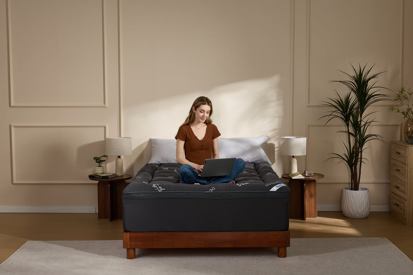 Bedlore®  4''  Bamboo Cooling Mattress Topper | Memory Foam Topper