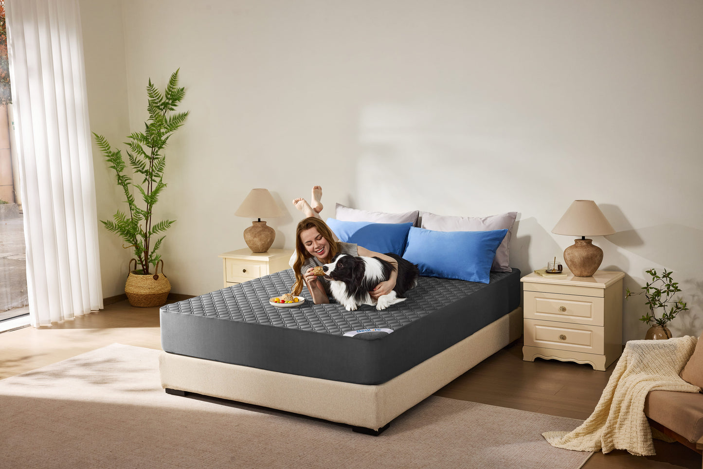 Bedlore® Breathable Mattress Cover with Waterproof and Noiseless Fabric
