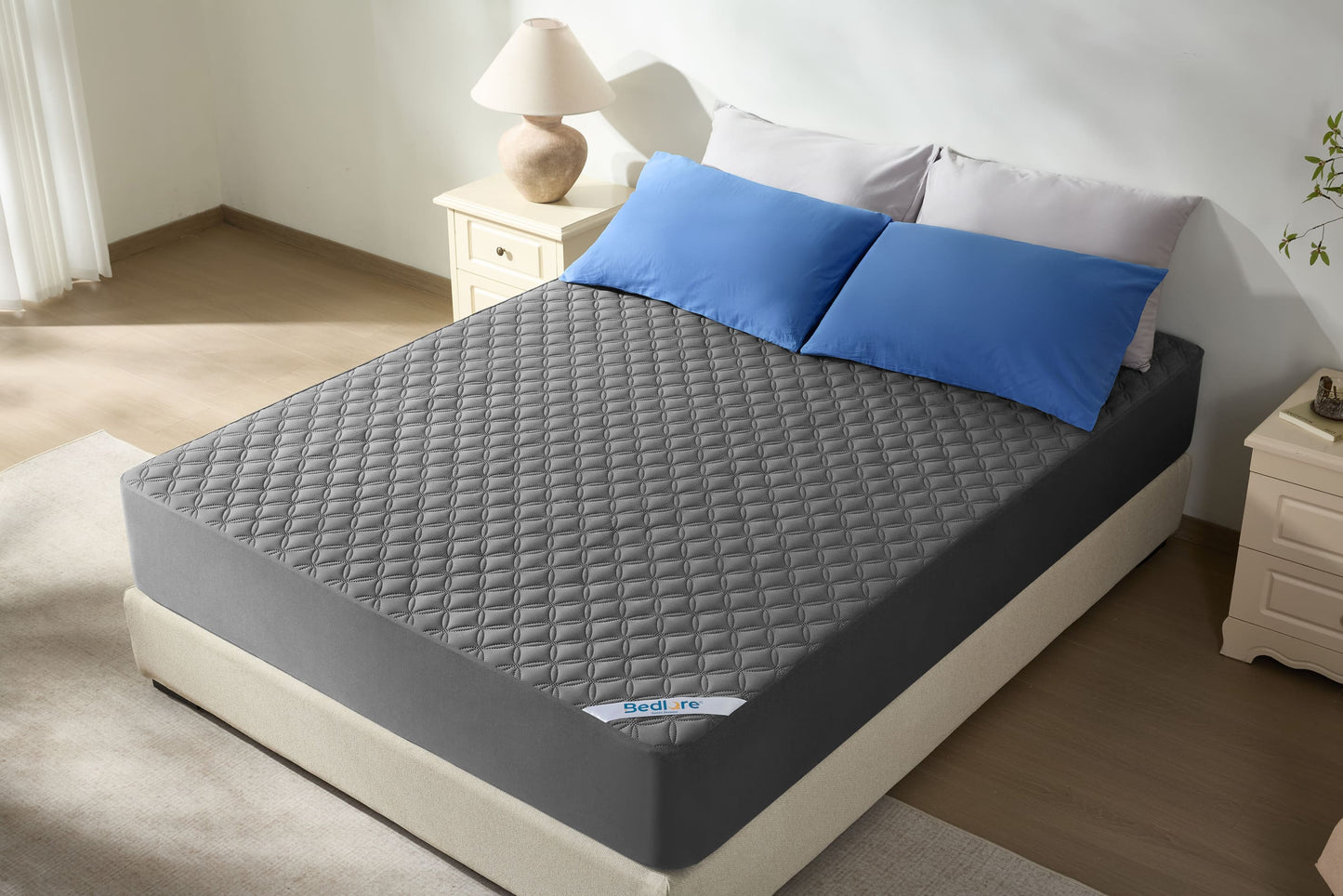 Bedlore® Breathable Mattress Cover with Waterproof and Noiseless Fabric