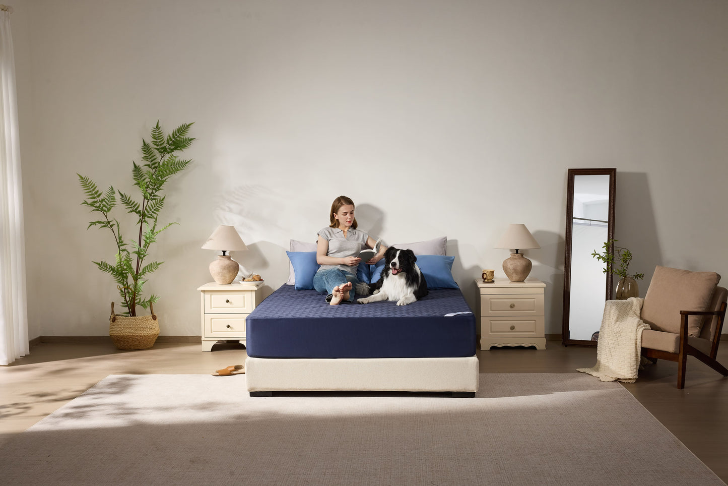 Bedlore® Breathable Mattress Cover with Waterproof and Noiseless Fabric