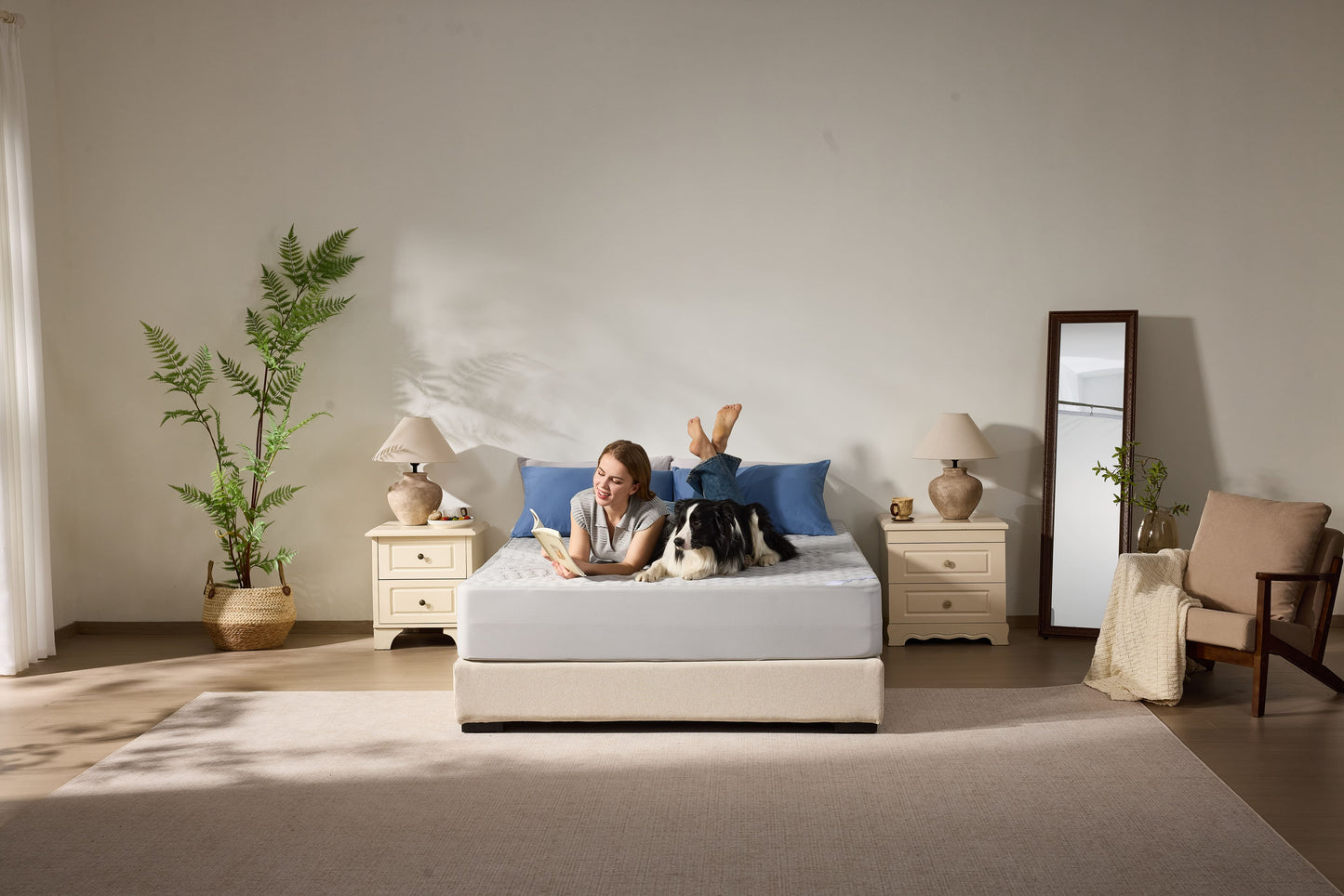 Bedlore® Breathable Mattress Cover with Waterproof and Noiseless Fabric