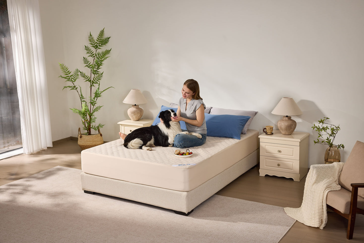 Bedlore® Breathable Mattress Cover with Waterproof and Noiseless Fabric