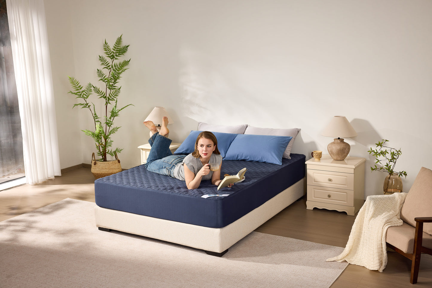 Bedlore® Breathable Mattress Cover with Waterproof and Noiseless Fabric