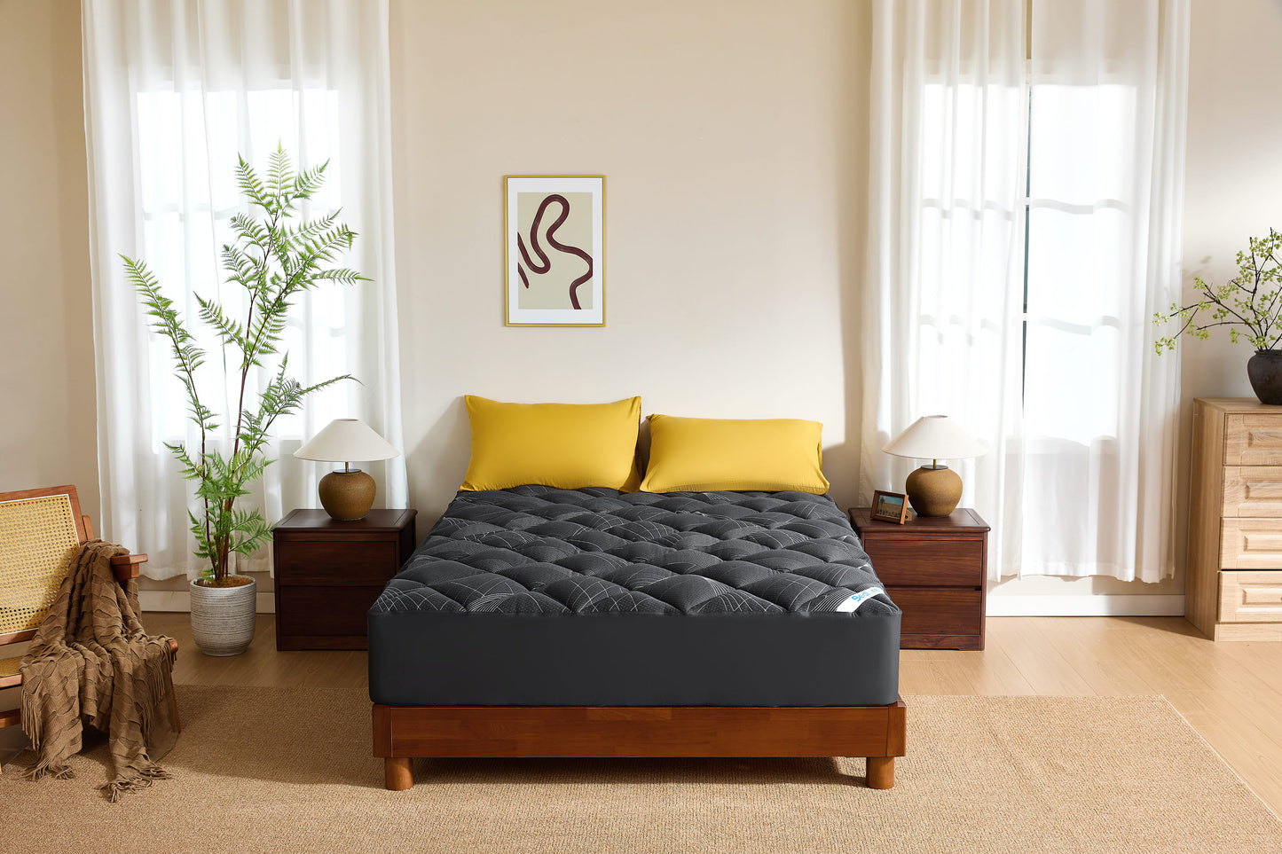 BEDLORE® Soft Mattress Topper, Rayon From Bamboo, Plush Pillow Top