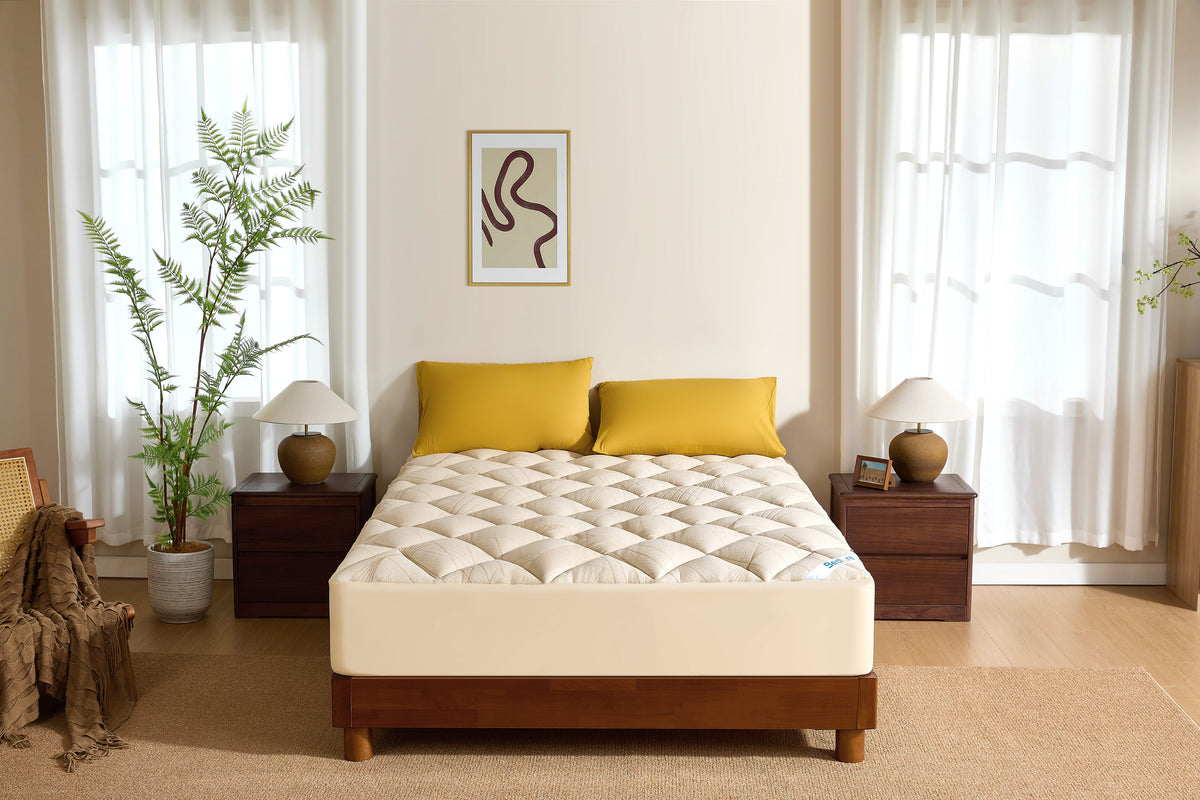 Bedlore® Soft Mattress Topper, Rayon From Bamboo, Plush Pillow Top