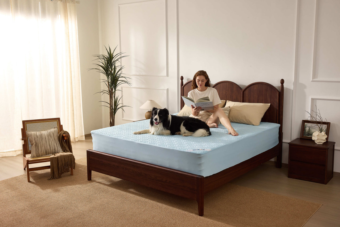 Bedlore® Skin-Friendly Waterproof Mattress Protector with Deep Pocket