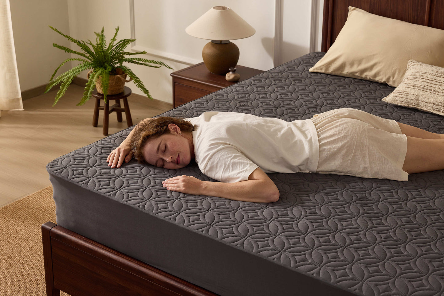 Bedlore® Skin-Friendly Waterproof Mattress Protector with Deep Pocket