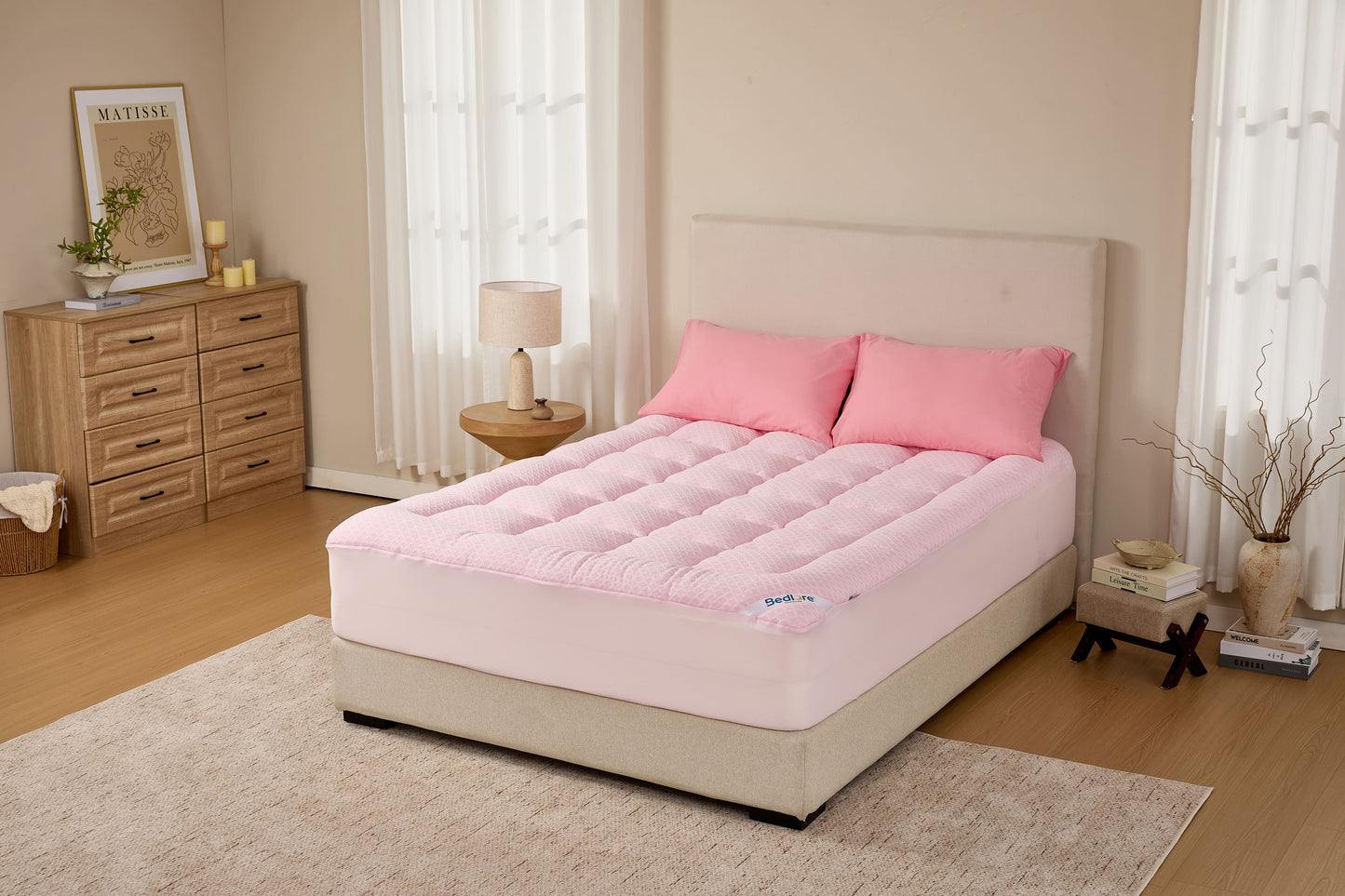 Bedlore® Grid Quilted Mattress Pad