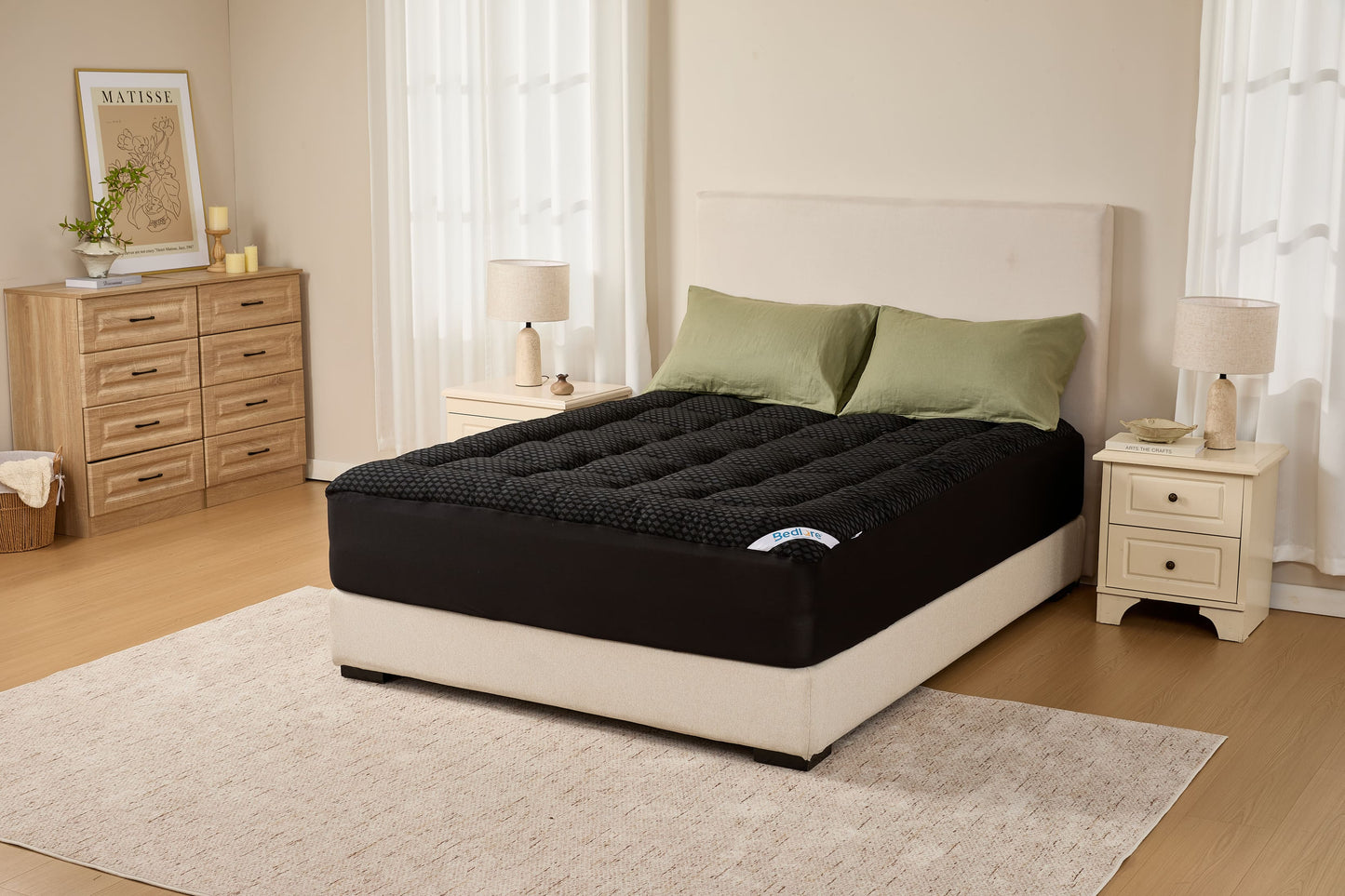 Bedlore® Grid Quilted Mattress Pad