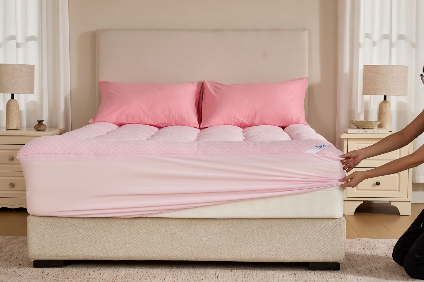 Bedlore® Grid Quilted Mattress Pad