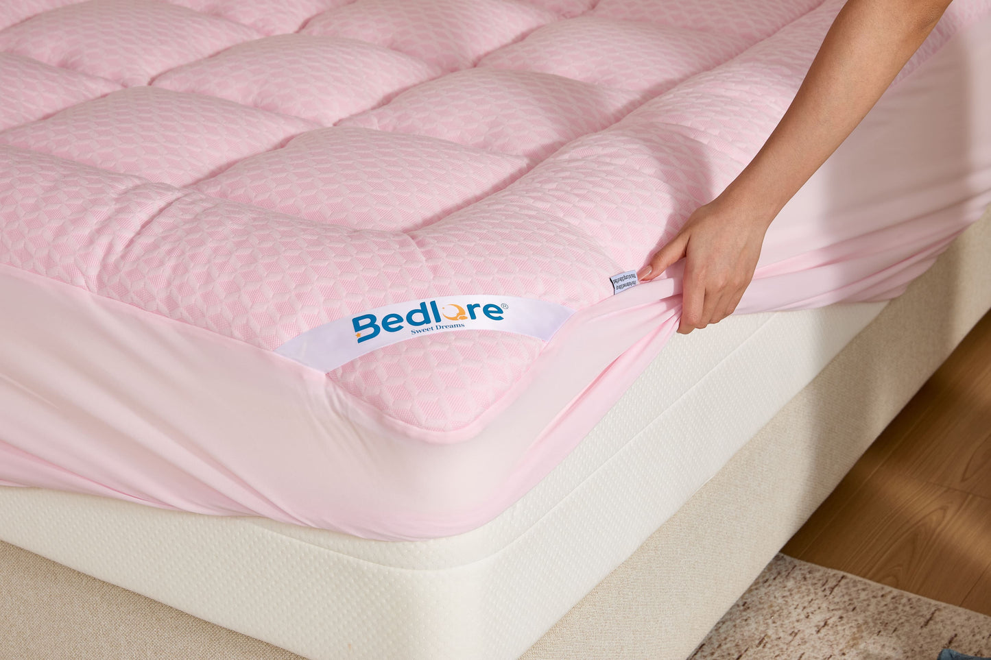 Bedlore® Grid Quilted Mattress Pad