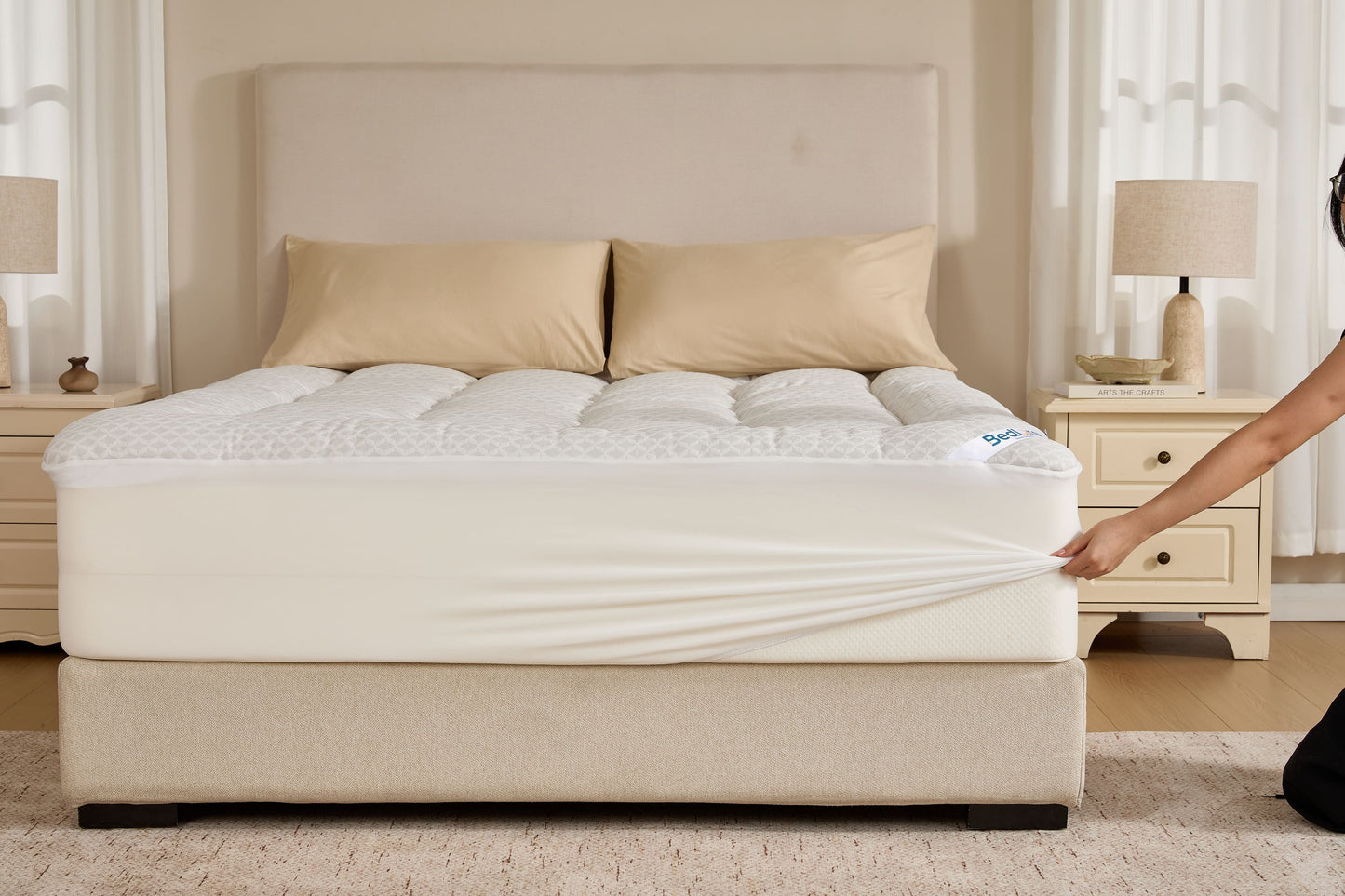 Bedlore® Grid Quilted Mattress Pad