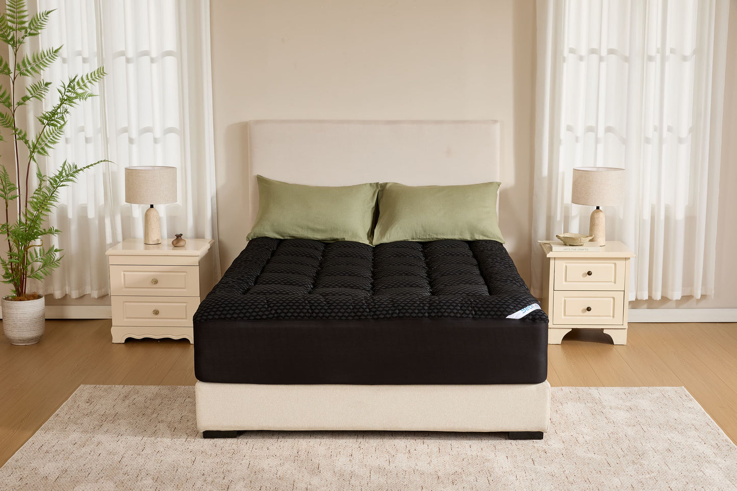 Bedlore® Grid Quilted Mattress Pad