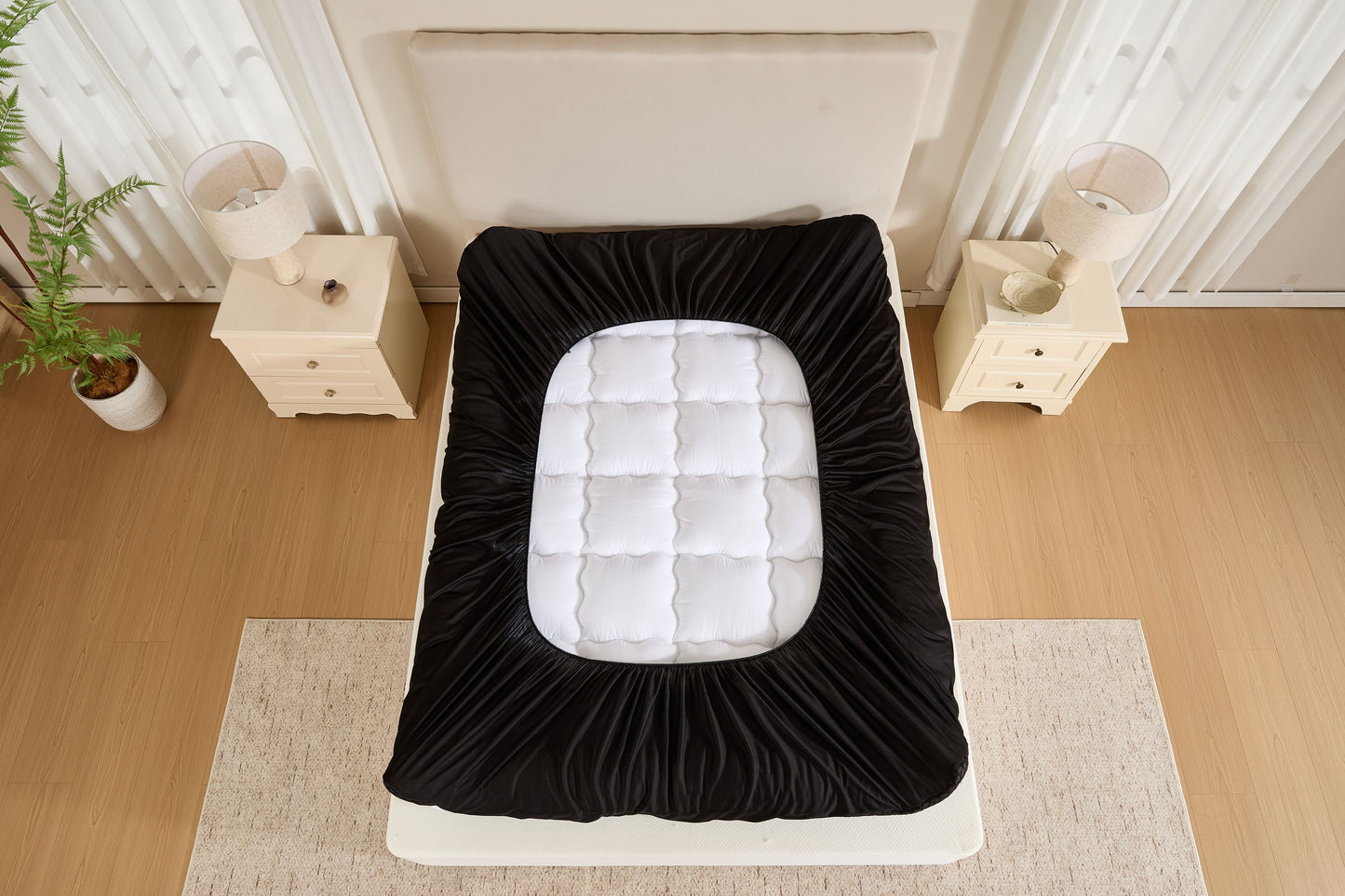 Bedlore® Grid Quilted Mattress Pad