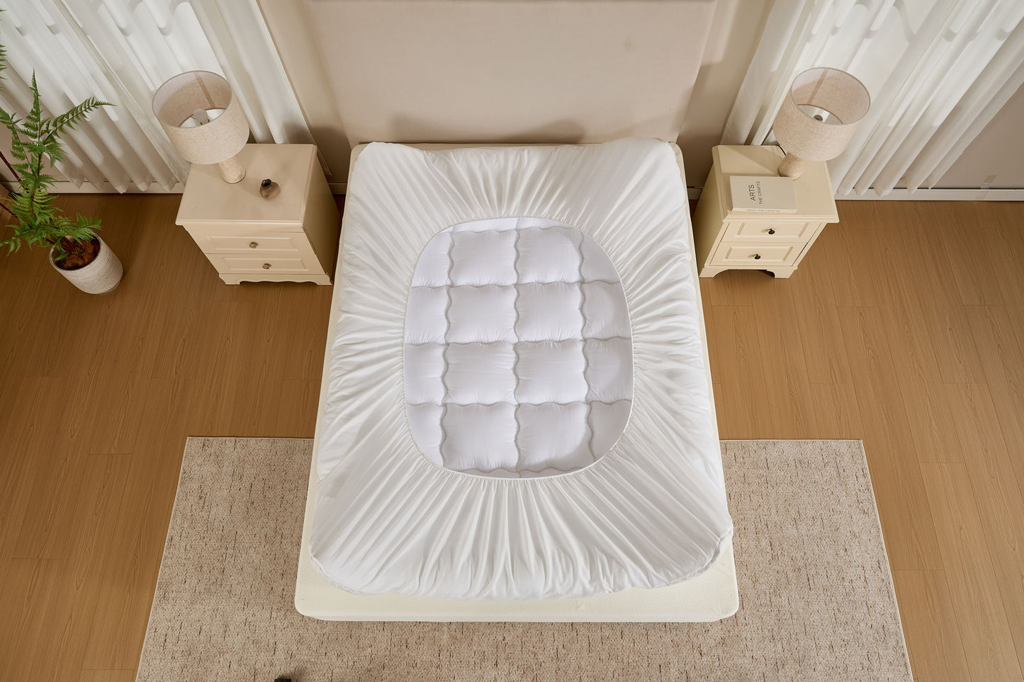 Bedlore® Grid Quilted Mattress Pad