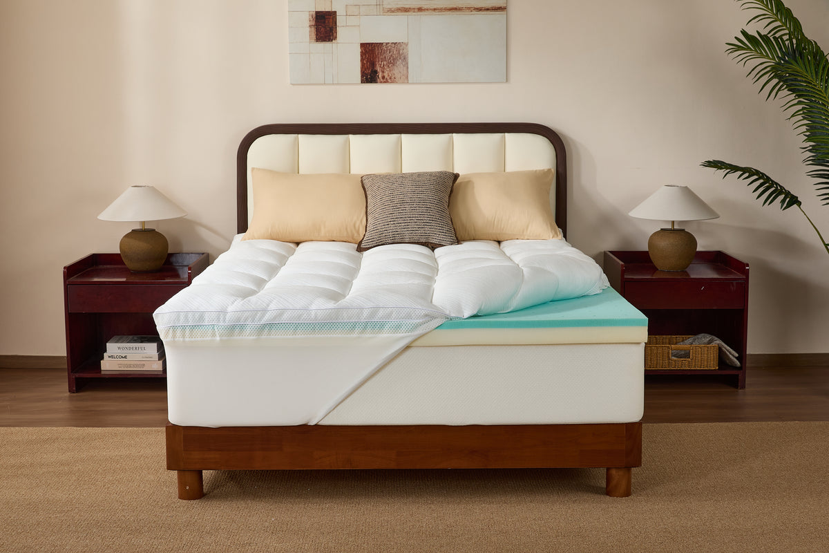 Bedlore® Quilted Memory Foam Mattress Topper