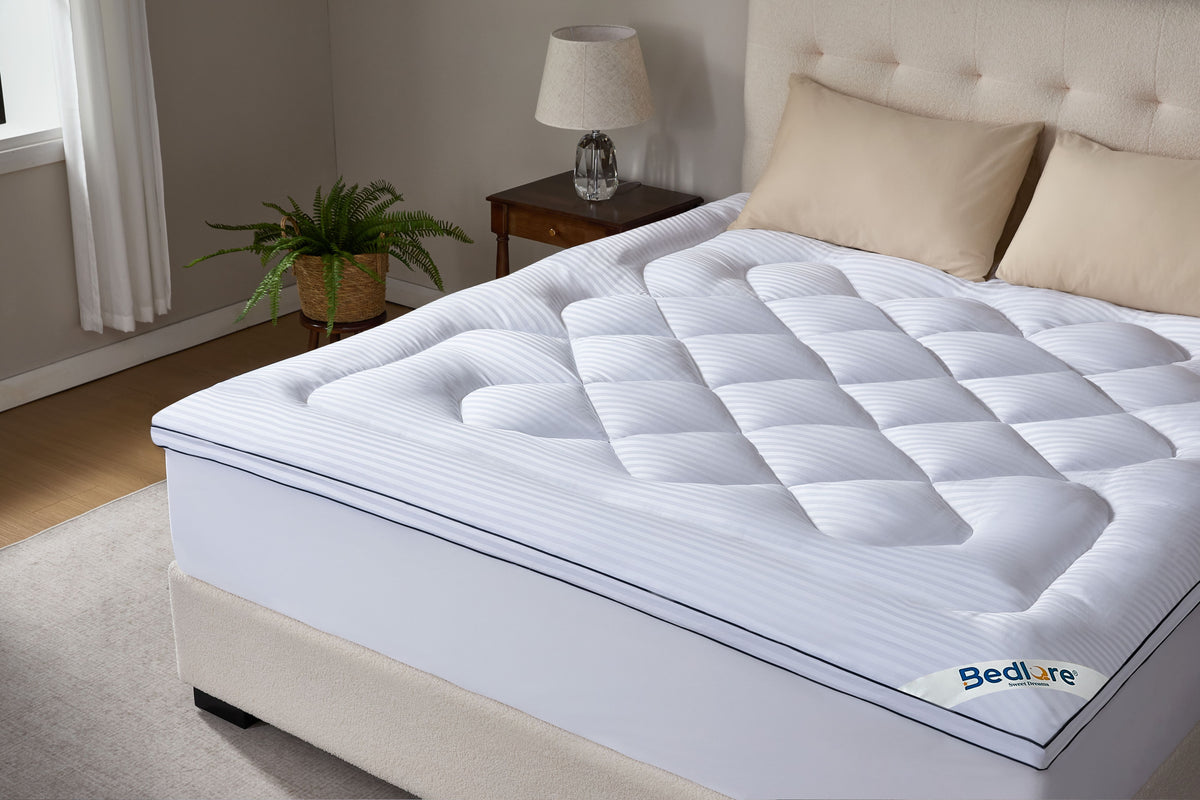 Bedlore® Thick Pillow Top Mattress Topper