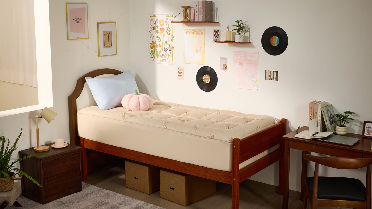 Bedlore® Single Bed 3D Fill Luxurious Bamboo Fabric Mattress Topper