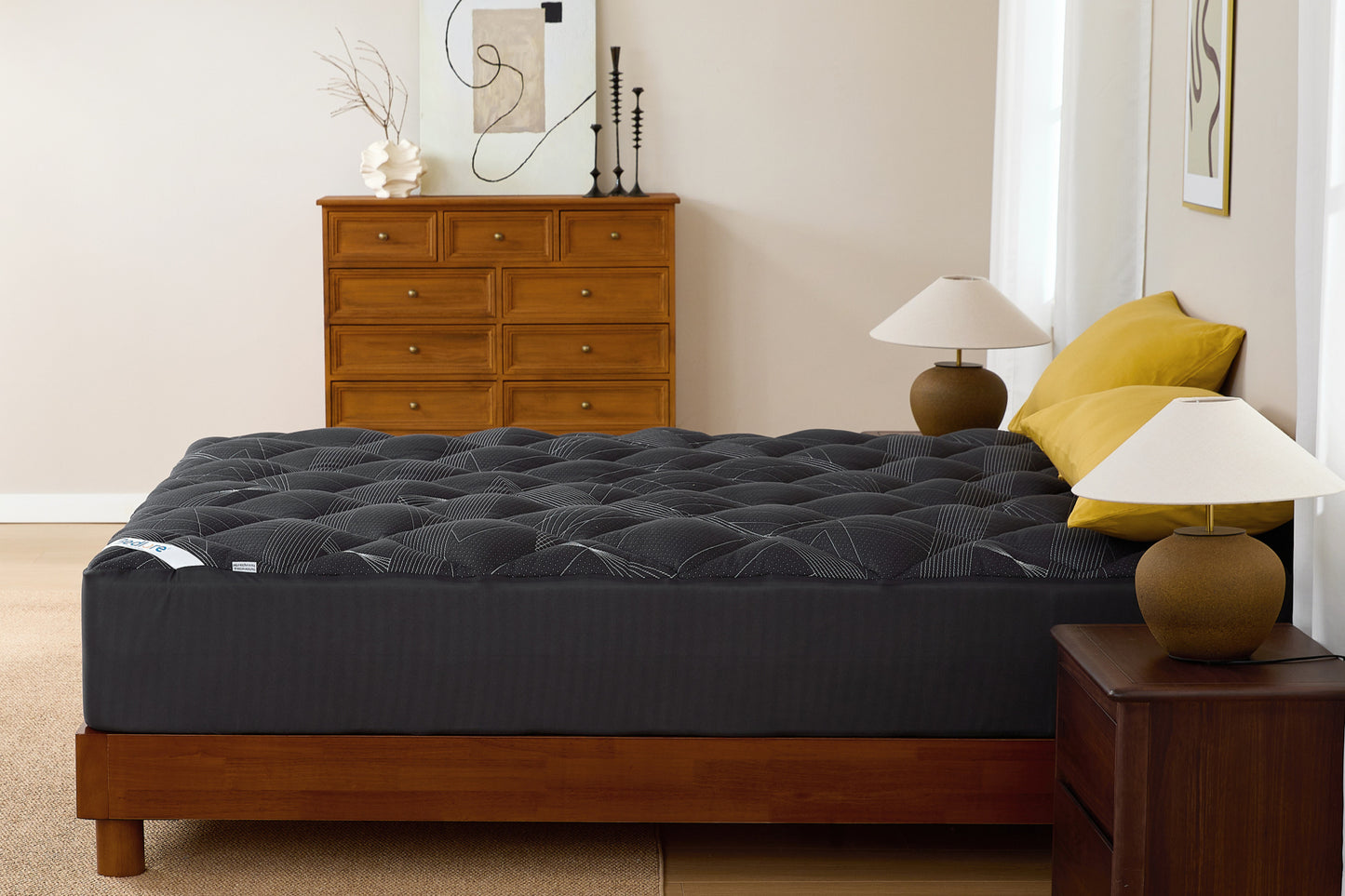 BEDLORE® Soft Mattress Topper, Rayon From Bamboo, Plush Pillow Top