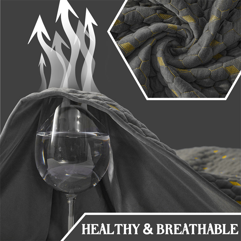 quality certified, comfortable and breathable, gray