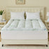 Bedlore 3D fill bamboo fabric mattress topper, green