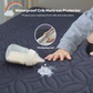 the TPU waterproof protect your baby mattress from milk and urine stains, navy blue