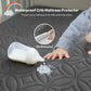 the TPU waterproof protect your baby mattress from milk and urine stains, dark gray