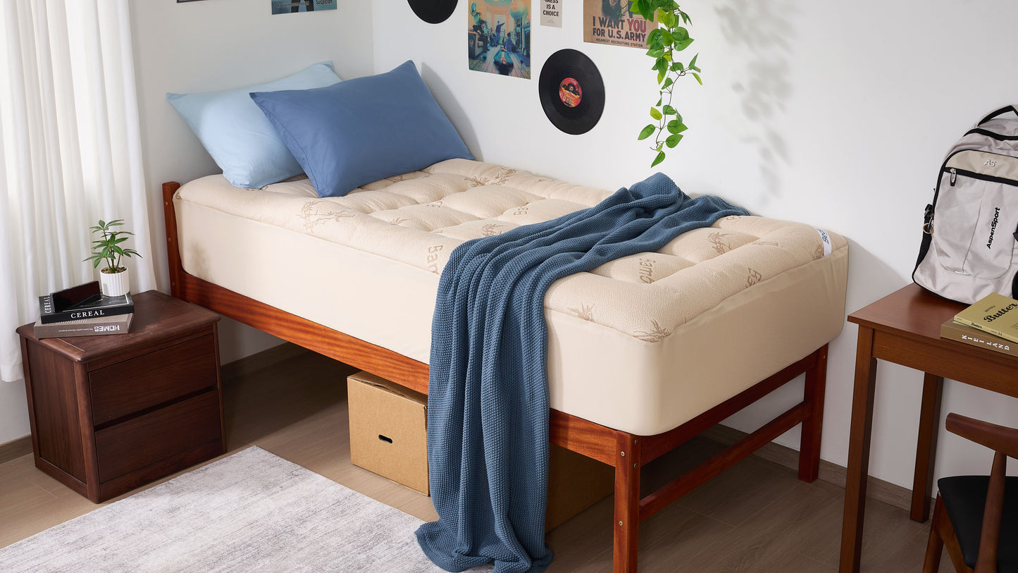 Bedlore® Single Bed 3D Fill Luxurious Bamboo Fabric Mattress Topper