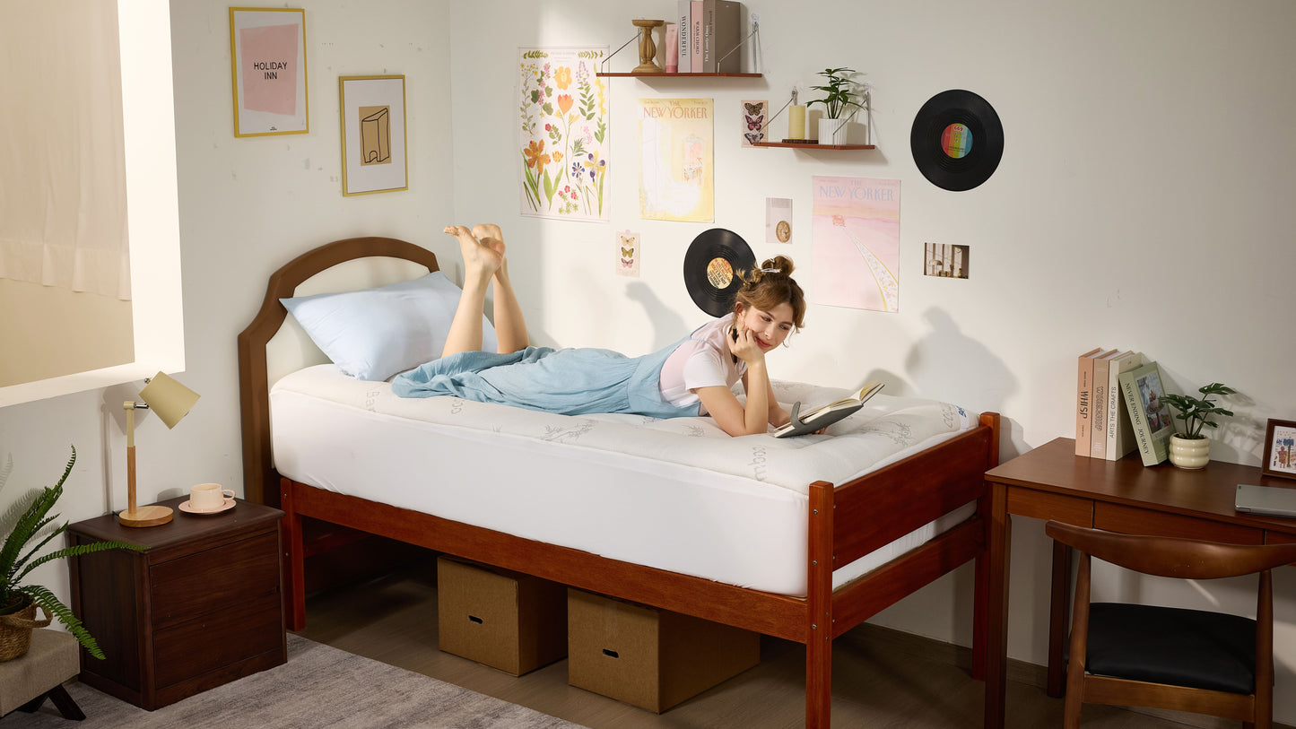 Bedlore® Single Bed 3D Fill Luxurious Bamboo Fabric Mattress Topper