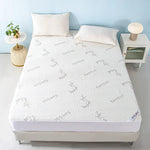 waterproof mattress with luxurious breathable bamboo fabric, white