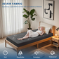 the mattress protector is made from 3D air fabric, bringing you unparalleled comfort, gray