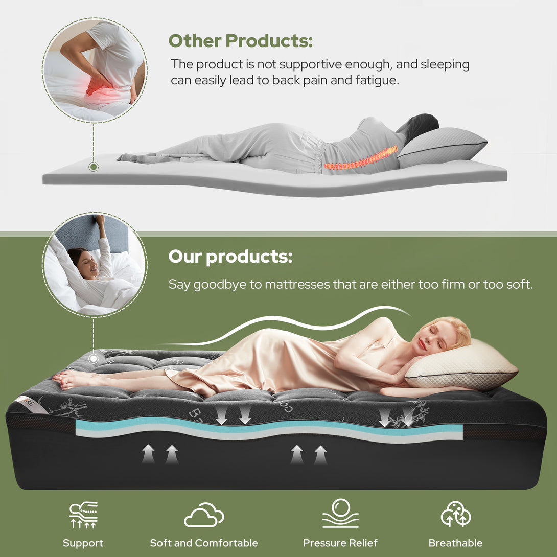 the balanced medium-firm support gives you the greatest experience, gray