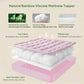 BEDLORE Mattress Topper Viscose Derived from Bamboo, Thick Pillow Top Mattress Pad with Stretchable Pockets for 6"-18" Mattress, Soft Breathable Mattress Topper for Back Pain Relief(Pink)