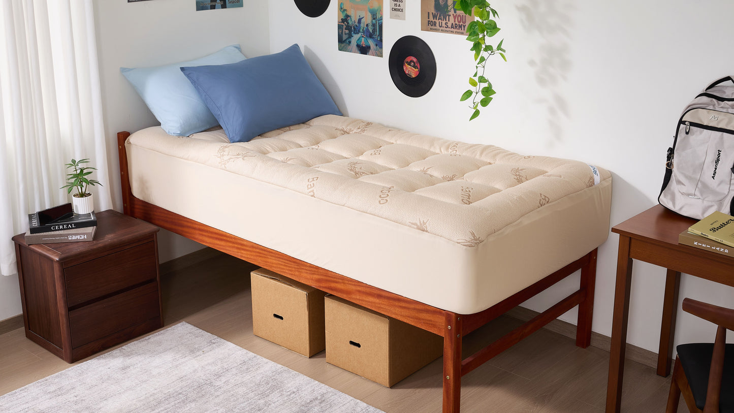 Bedlore® Single Bed 3D Fill Luxurious Bamboo Fabric Mattress Topper
