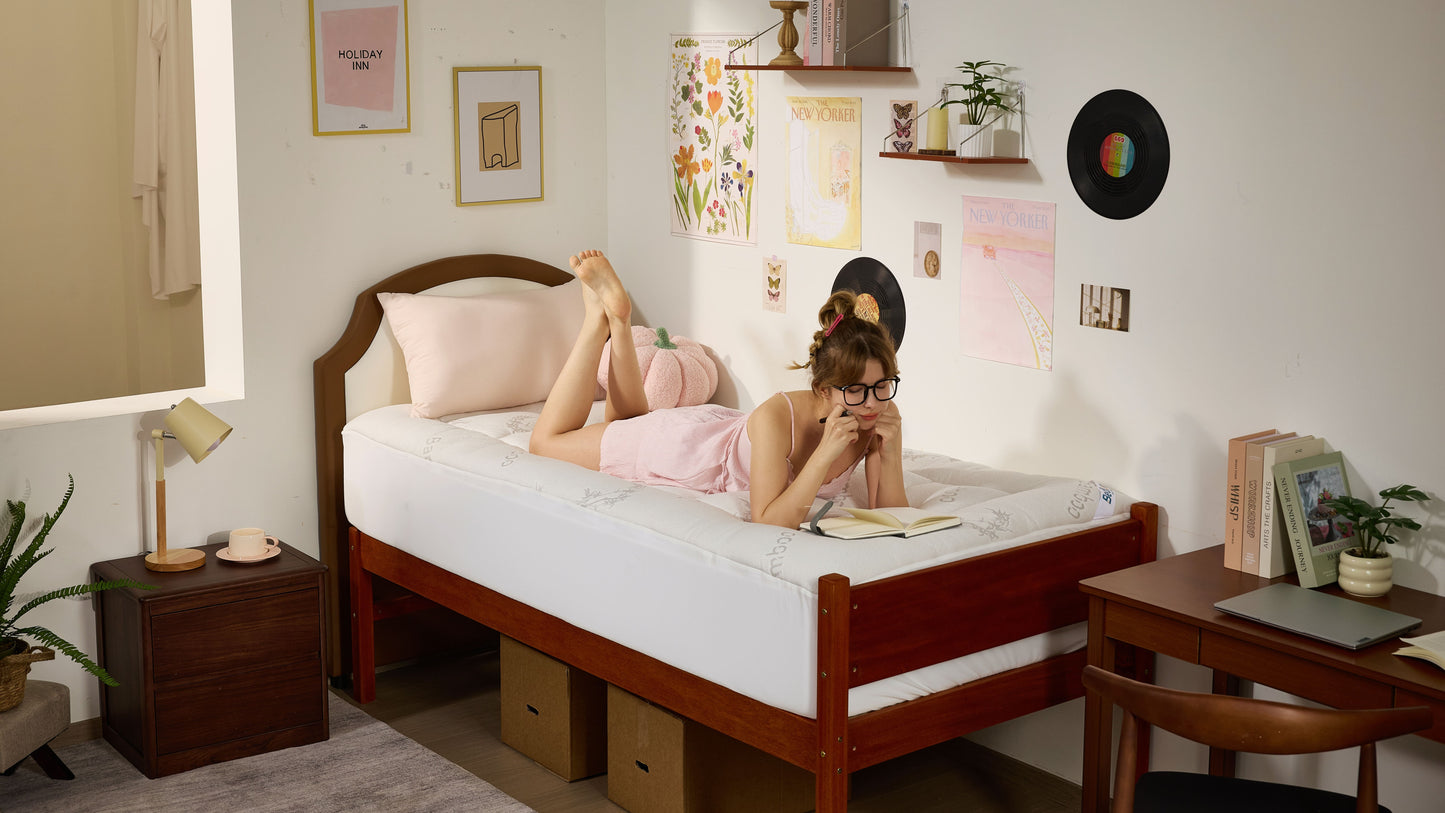 Bedlore® Single Bed 3D Fill Luxurious Bamboo Fabric Mattress Topper