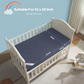 suitable for 52 x28 inch mattress, fits up to 6 Inch thick, navy blue