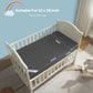 suitable for 52 x28 inch mattress, fits up to 6 Inch thick, drak gray