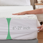 deep pocket fit up to 6”-21" inch mattress