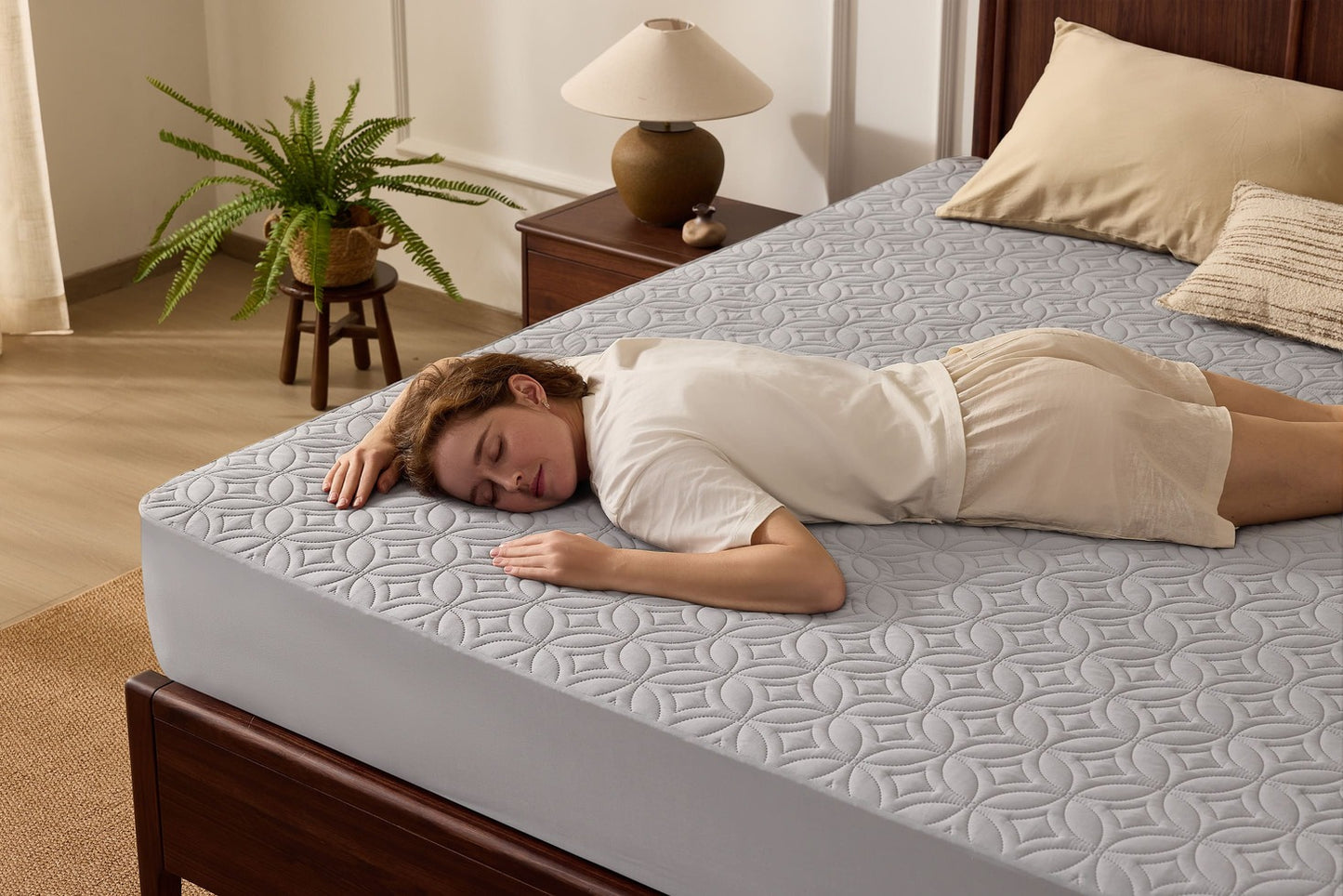 Bedlore® Skin-Friendly Waterproof Mattress Protector with Deep Pocket